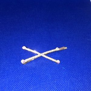 Hair Barrette “XFACTOR” Clip Faux Gold 2pack